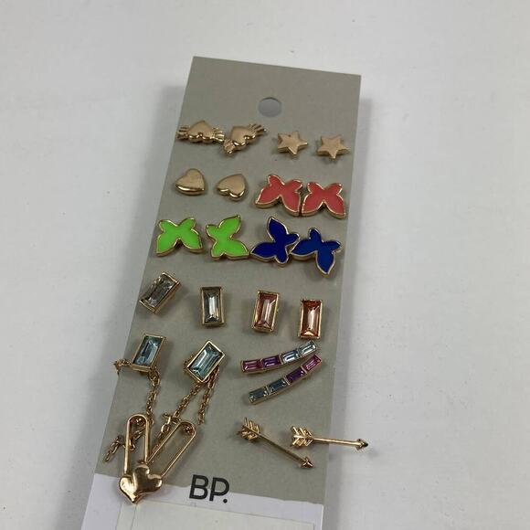 4/$25 NWT bp Nordstrom set of 12 earrings - Picture 1 of 1